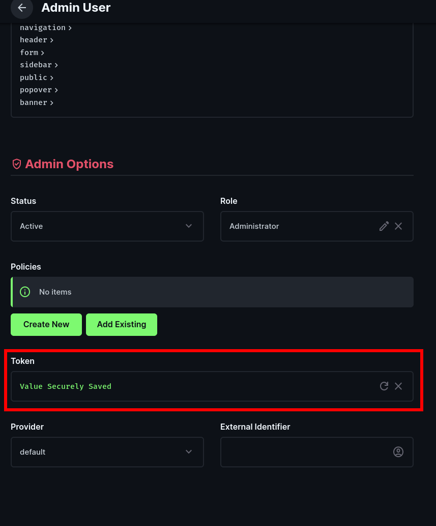 Directus Admin screenshot